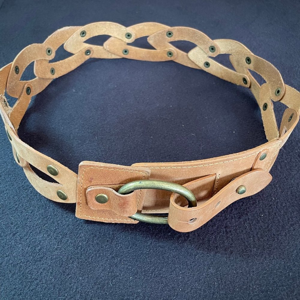 🔶Leather looped waist belt🔶